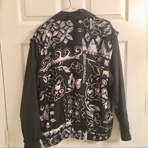 Silk Tracksuit Windbreaker + Pants Oleg Cassini - Picture 3 of 6